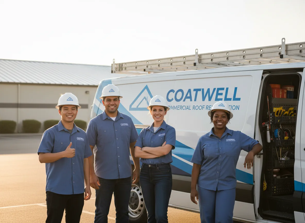 Commercial roof coating company in Beckville, TX